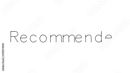 Recommended Handwritten Text Animation in Various Sans-Serif Fonts and Weights