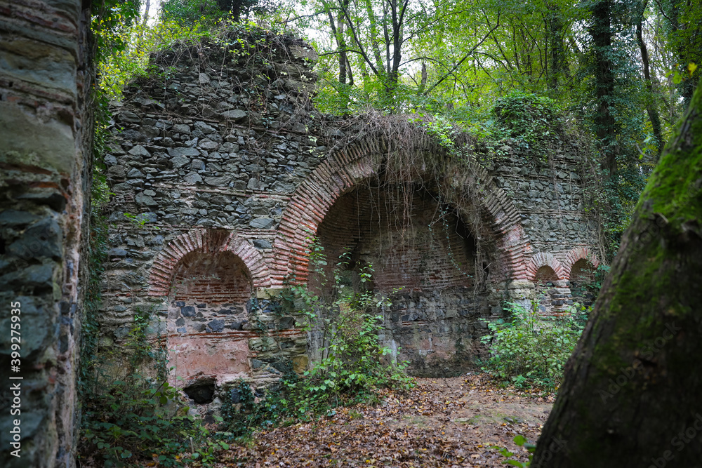 Ruins of St. Georges Anglican Church in Istanbul, Turkey