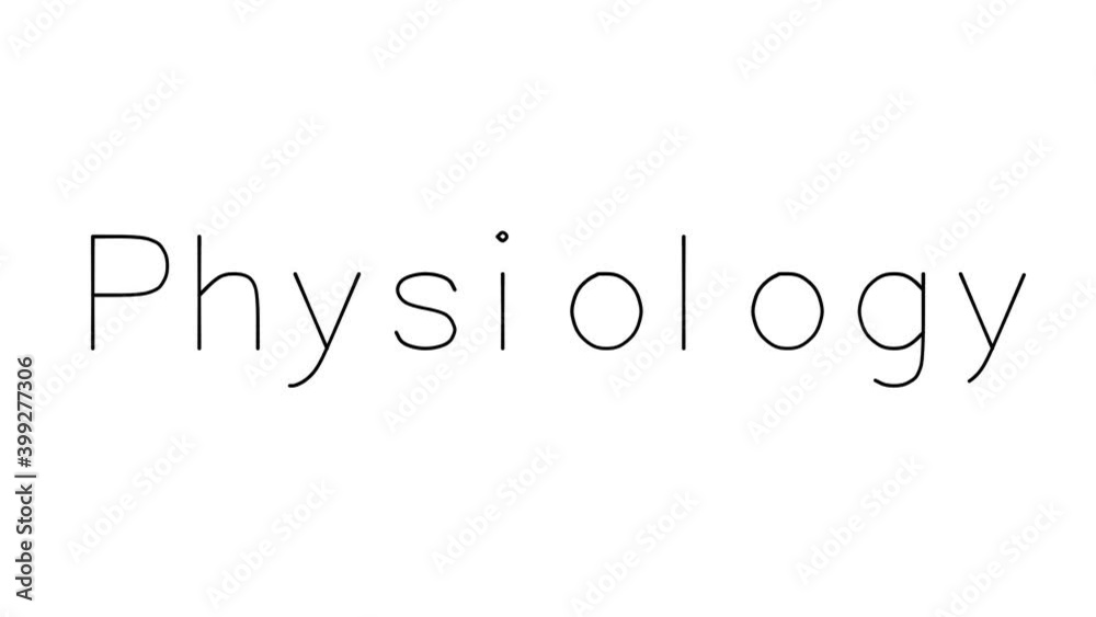Physiology Handwritten Text Animation in Various Sans-Serif Fonts and Weights