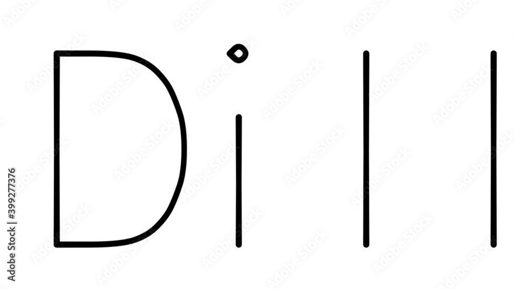 Dill Handwritten Text Animation in Various Sans-Serif Fonts and Weights Dill Handwritten Text Animation in Various Sans-Serif Fonts and Weights