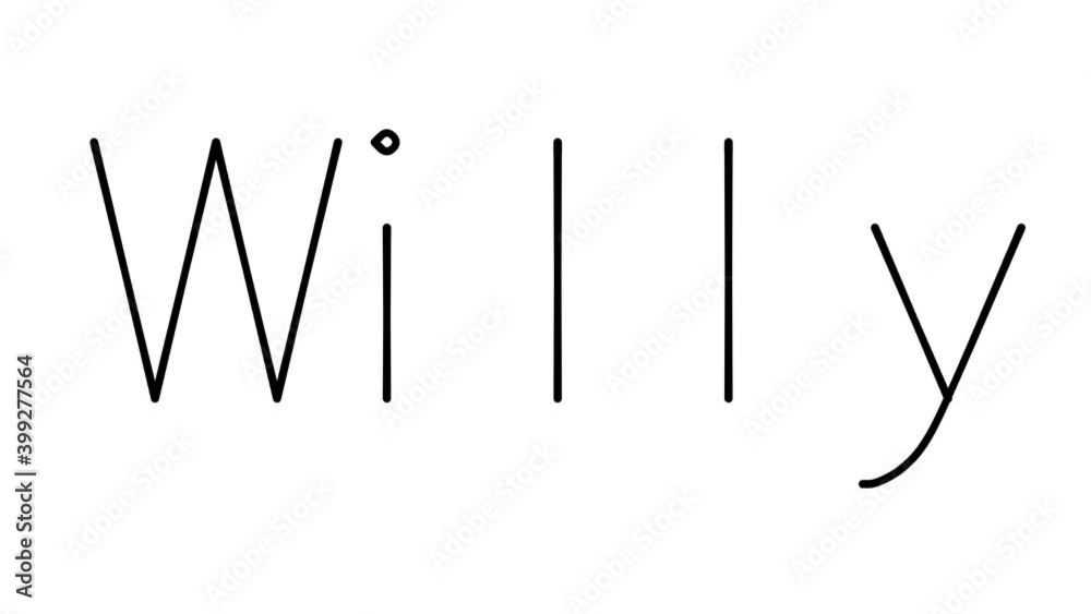 Willy Handwritten Text Animation in Various Sans-Serif Fonts and Weights Willy Handwritten Text Animation in Various Sans-Serif Fonts and Weights