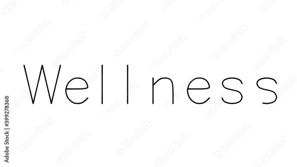 Wellness Handwritten Text Animation in Various Sans-Serif Fonts and Weights Wellness Handwritten Text Animation in Various Sans-Serif Fonts and Weights