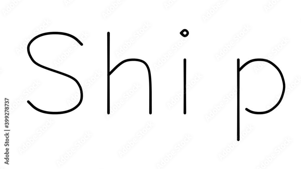 Ship Handwritten Text Animation in Various Sans-Serif Fonts and Weights Ship Handwritten Text Animation in Various Sans-Serif Fonts and Weights