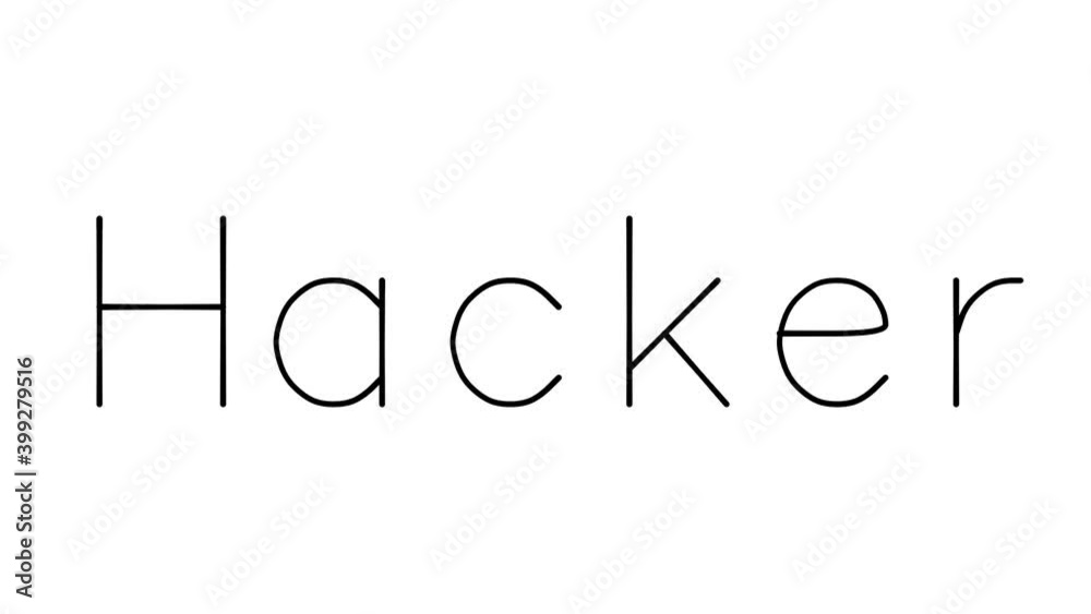 Hacker Handwritten Text Animation in Various Sans-Serif Fonts and Weights Hacker Handwritten Text Animation in Various Sans-Serif Fonts and Weights