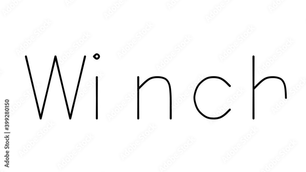 Winch Handwritten Text Animation in Various Sans-Serif Fonts and Weights Winch Handwritten Text Animation in Various Sans-Serif Fonts and Weights