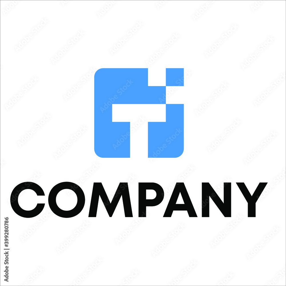 letter T with data logo letter T with data logo