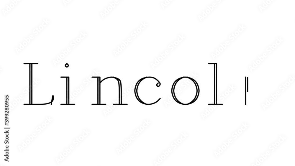 Lincoln Animated Handwriting Text in Serif Fonts and Weights Lincoln Animated Handwriting Text in Serif Fonts and Weights