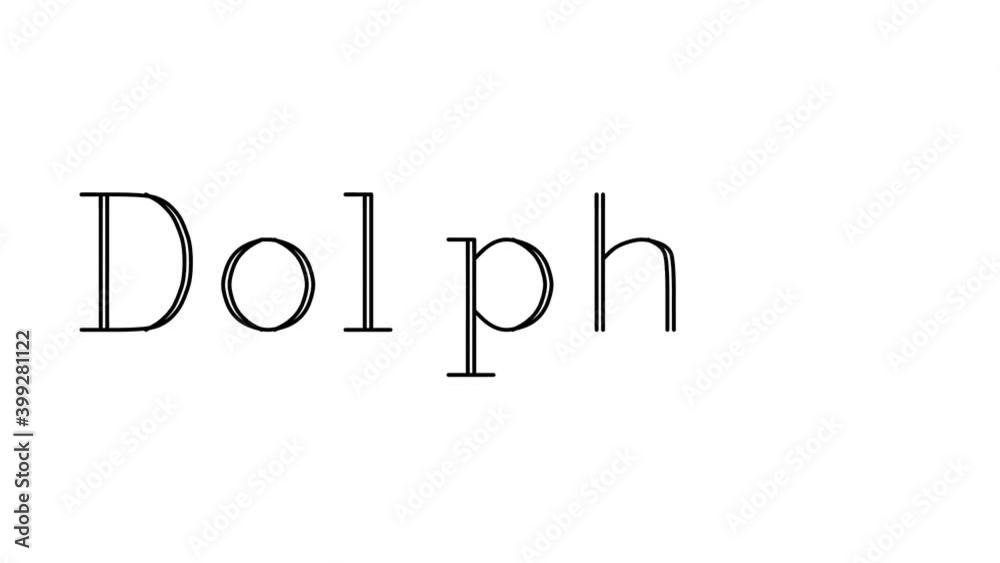 Dolphin Animated Handwriting Text in Serif Fonts and Weights Dolphin Animated Handwriting Text in Serif Fonts and Weights