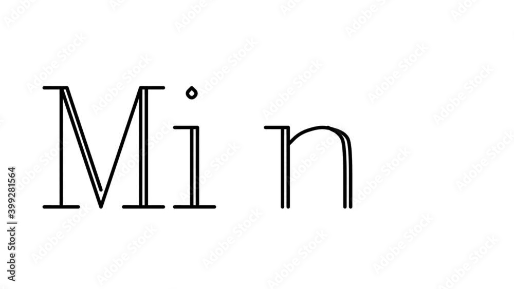 Mind Animated Handwriting Text in Serif Fonts and Weights Mind Animated Handwriting Text in Serif Fonts and Weights