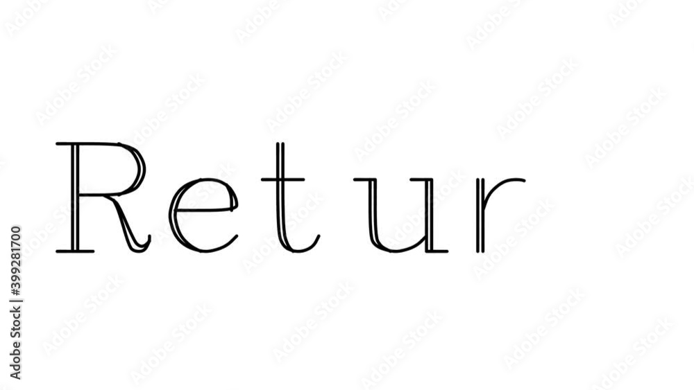 Return Animated Handwriting Text in Serif Fonts and Weights Return Animated Handwriting Text in Serif Fonts and Weights
