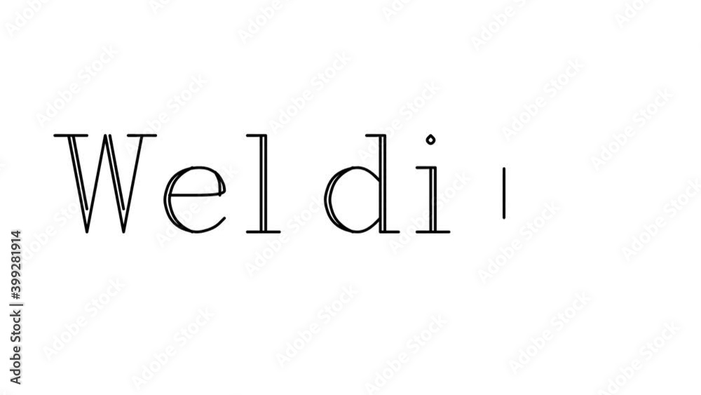 Welding Animated Handwriting Text in Serif Fonts and Weights Welding Animated Handwriting Text in Serif Fonts and Weights