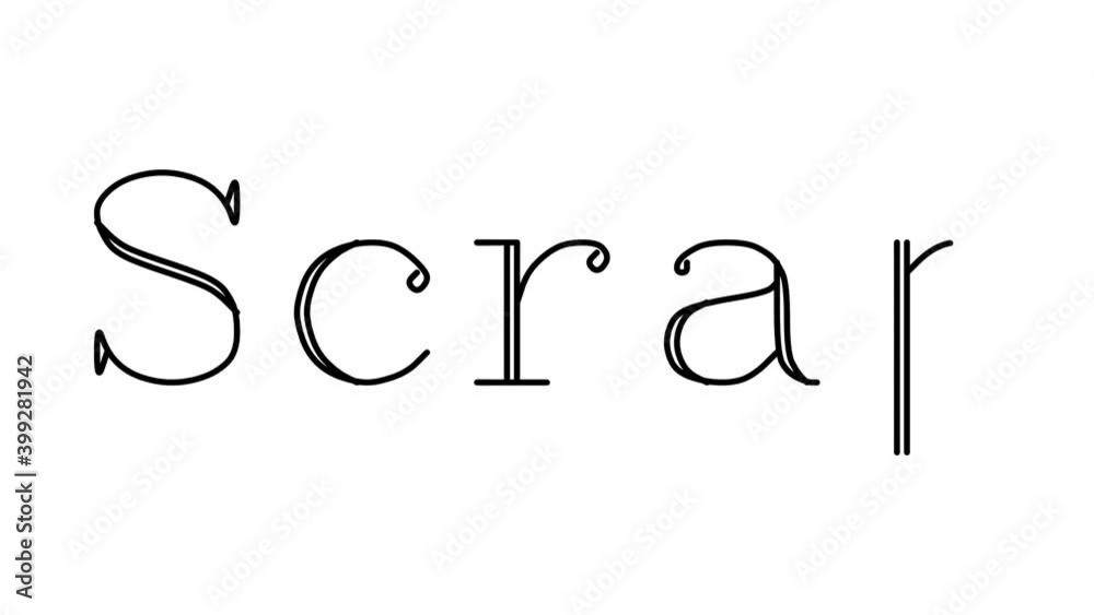 Scrap Animated Handwriting Text in Serif Fonts and Weights Scrap Animated Handwriting Text in Serif Fonts and Weights