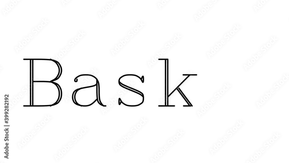 Basket Animated Handwriting Text in Serif Fonts and Weights Basket Animated Handwriting Text in Serif Fonts and Weights