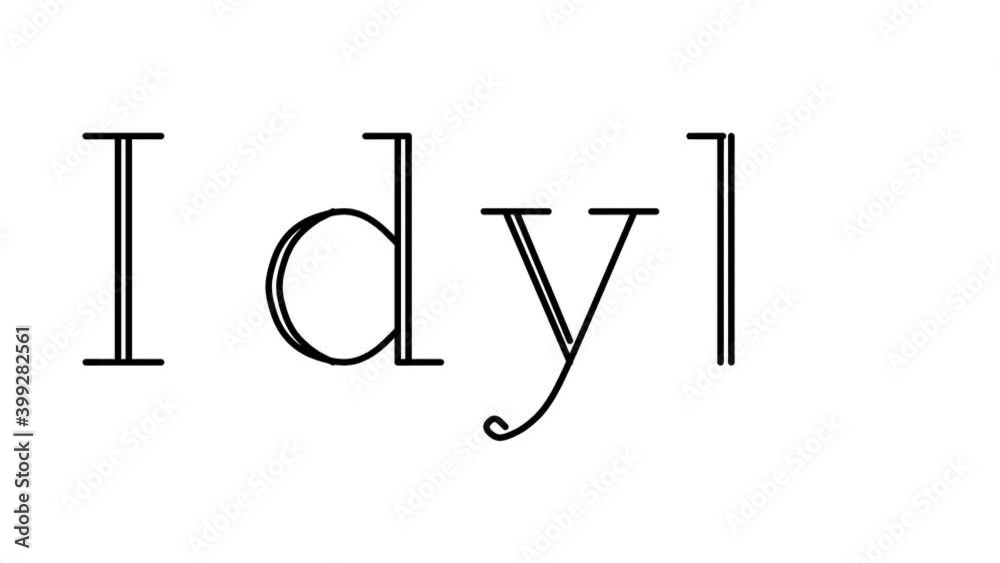 Idyll Animated Handwriting Text in Serif Fonts and Weights Idyll Animated Handwriting Text in Serif Fonts and Weights