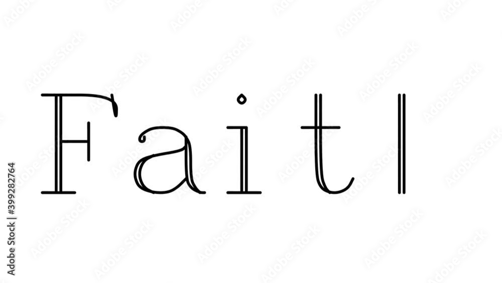 Faith Animated Handwriting Text in Serif Fonts and Weights Faith Animated Handwriting Text in Serif Fonts and Weights