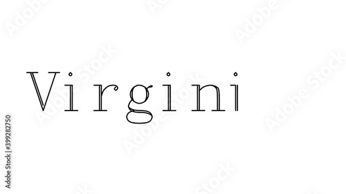 Virginity Animated Handwriting Text in Serif Fonts and Weights