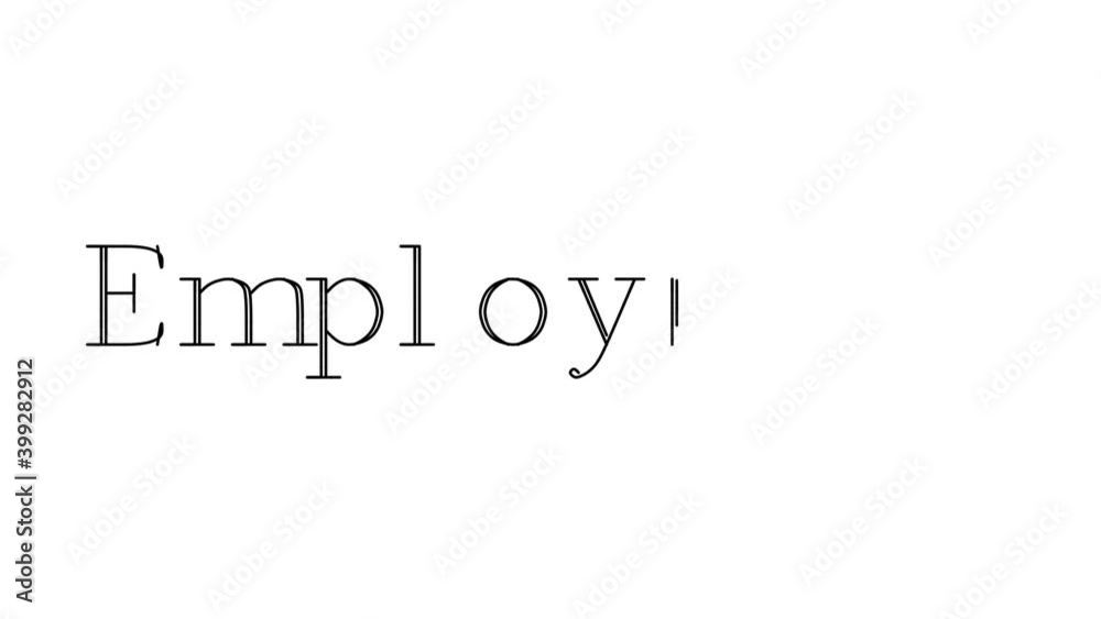 Employment Animated Handwriting Text in Serif Fonts and Weights Employment Animated Handwriting Text in Serif Fonts and Weights