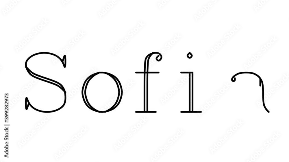 Sofia Animated Handwriting Text in Serif Fonts and Weights Sofia Animated Handwriting Text in Serif Fonts and Weights