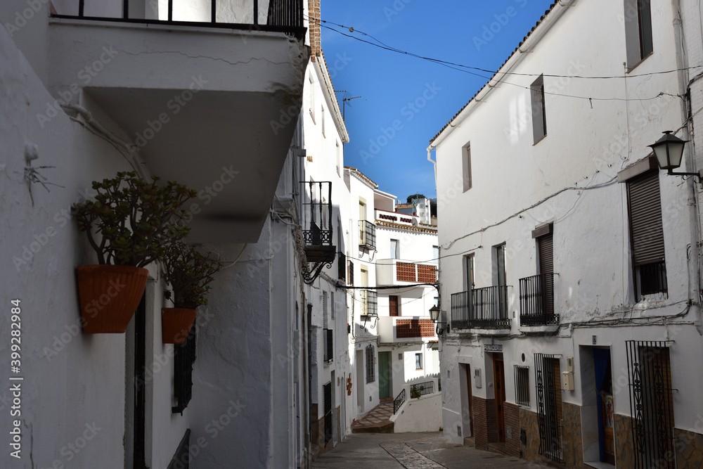 beautiful white village, Casares, Spain 