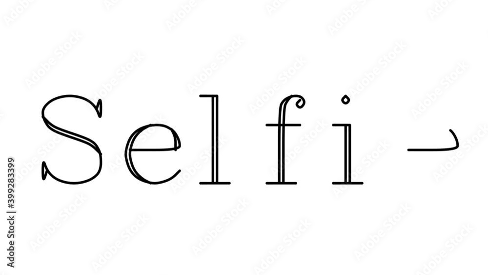 Selfie Animated Handwriting Text in Serif Fonts and Weights Selfie Animated Handwriting Text in Serif Fonts and Weights