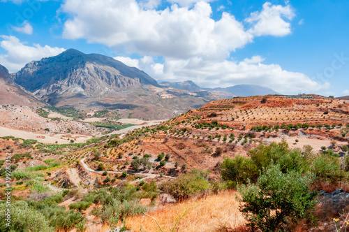 South Crete mountain landscape, Greece