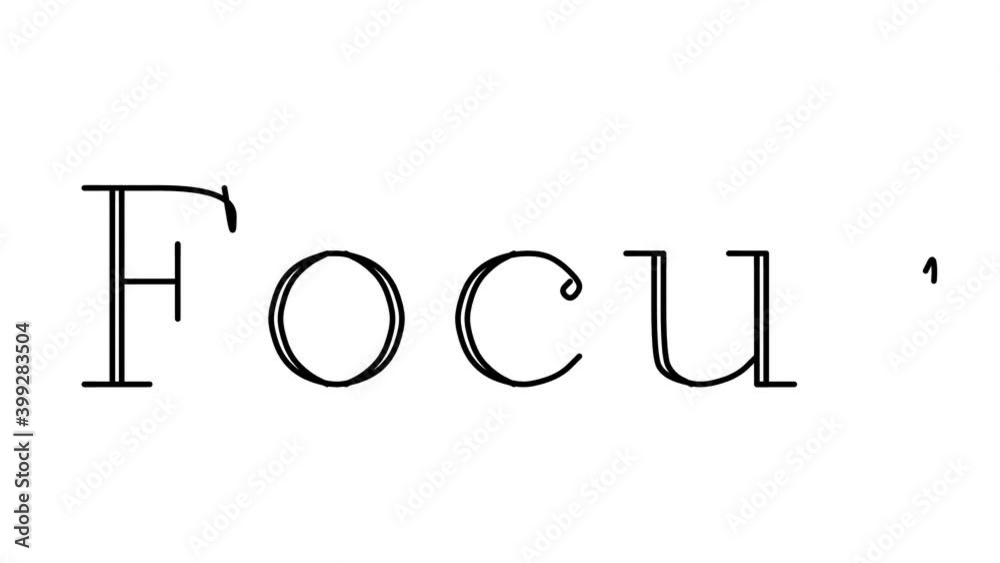 Focus Animated Handwriting Text in Serif Fonts and Weights Focus Animated Handwriting Text in Serif Fonts and Weights