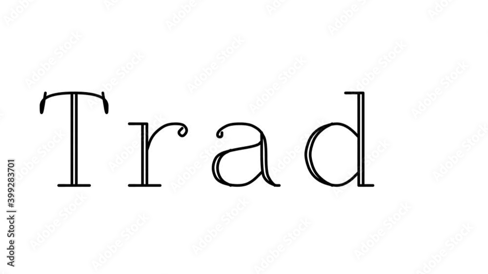 Trade Animated Handwriting Text in Serif Fonts and Weights Trade Animated Handwriting Text in Serif Fonts and Weights