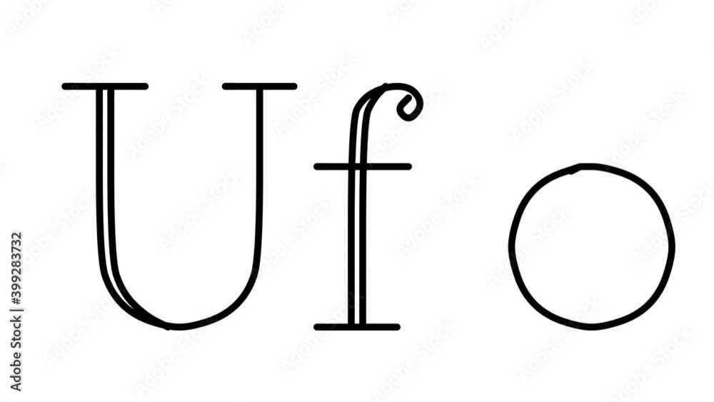 Ufo Animated Handwriting Text in Serif Fonts and Weights Ufo Animated Handwriting Text in Serif Fonts and Weights