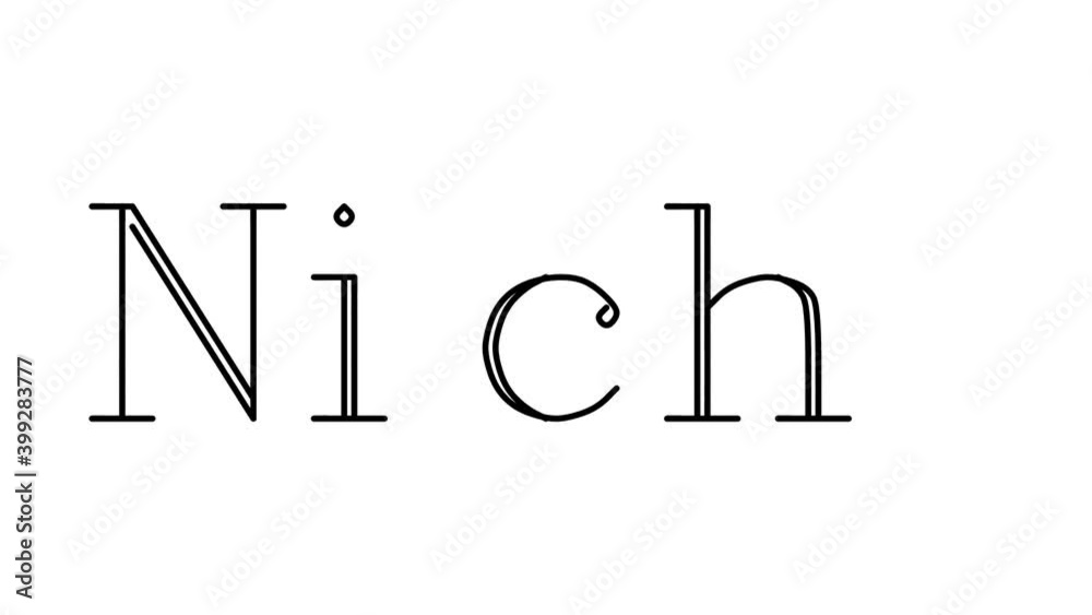 Niche Animated Handwriting Text in Serif Fonts and Weights Niche Animated Handwriting Text in Serif Fonts and Weights