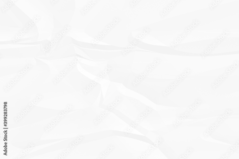 crumpled white paper background close up