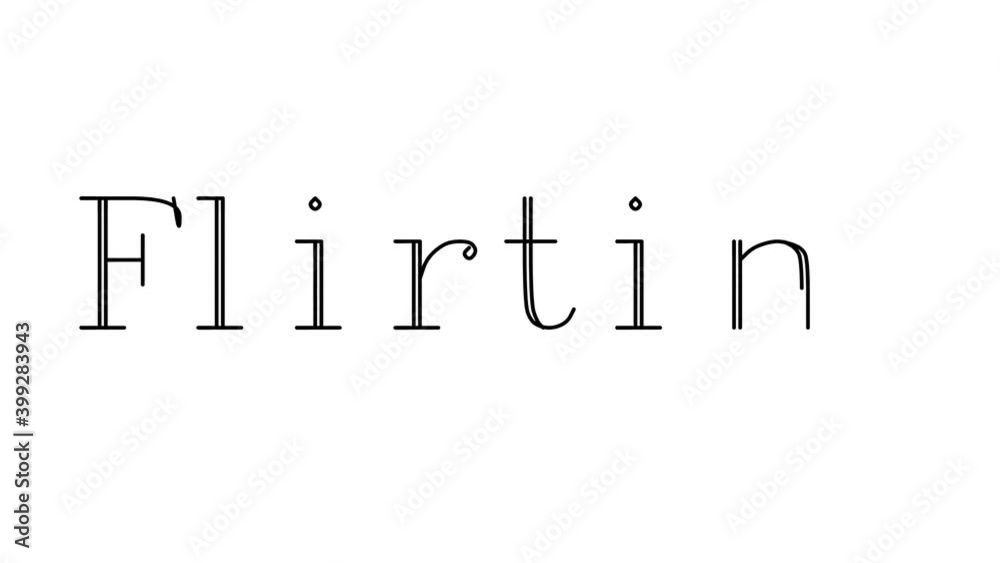 Flirting Animated Handwriting Text in Serif Fonts and Weights Flirting Animated Handwriting Text in Serif Fonts and Weights