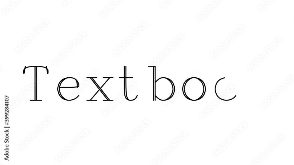 Textbook Animated Handwriting Text in Serif Fonts and Weights Textbook Animated Handwriting Text in Serif Fonts and Weights