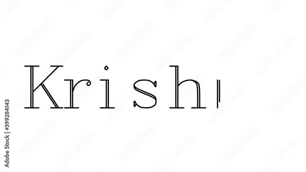 Krishna Animated Handwriting Text in Serif Fonts and Weights Krishna Animated Handwriting Text in Serif Fonts and Weights