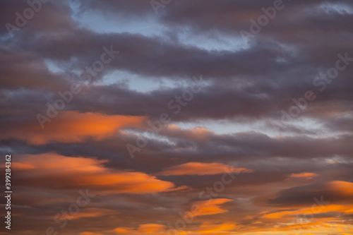 colorful sunset clouds  © babaroga