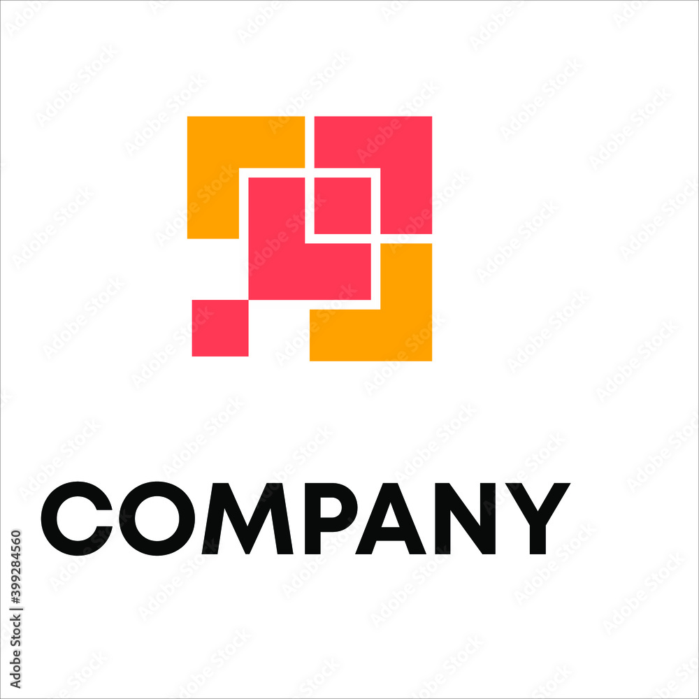 Obraz premium pixel logo