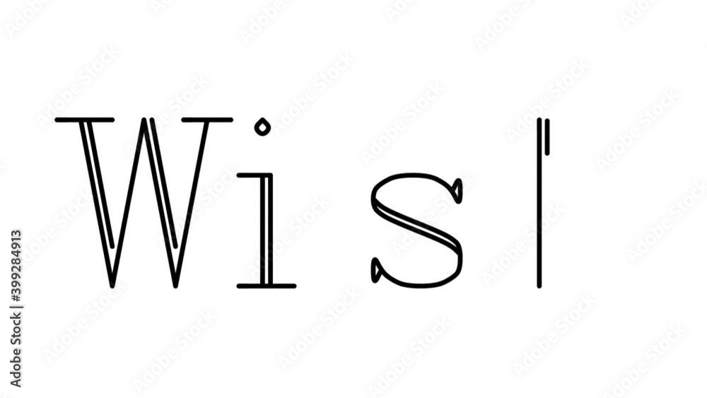 Wish Animated Handwriting Text in Serif Fonts and Weights Wish Animated Handwriting Text in Serif Fonts and Weights