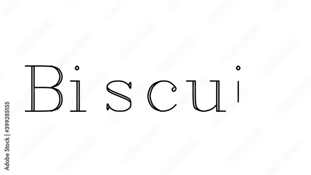 Biscuit Animated Handwriting Text in Serif Fonts and Weights Biscuit Animated Handwriting Text in Serif Fonts and Weights