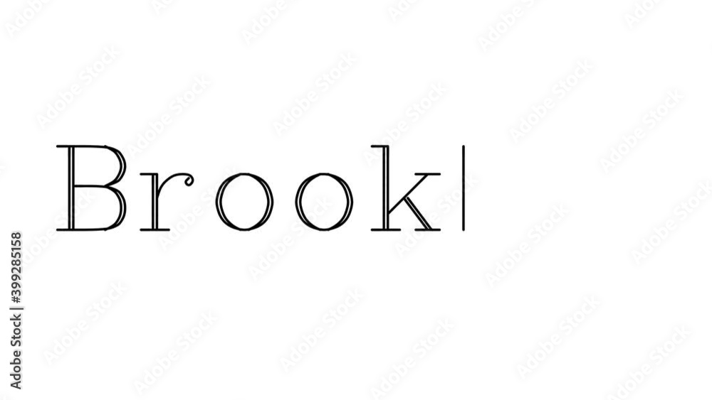Brooklyn Animated Handwriting Text in Serif Fonts and Weights Brooklyn Animated Handwriting Text in Serif Fonts and Weights