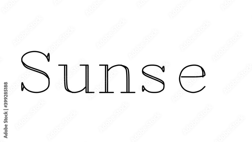 Sunset Animated Handwriting Text in Serif Fonts and Weights Sunset Animated Handwriting Text in Serif Fonts and Weights