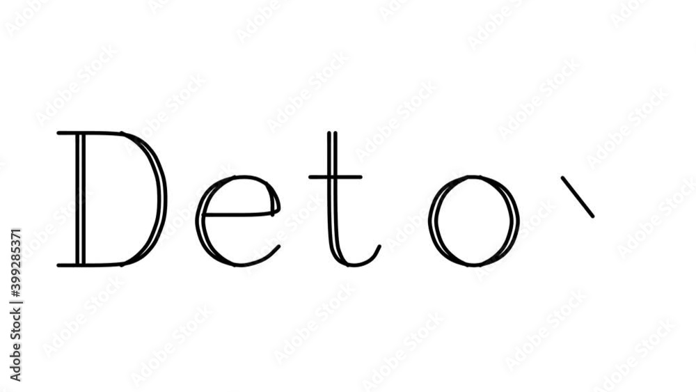 Detox Animated Handwriting Text in Serif Fonts and Weights Detox Animated Handwriting Text in Serif Fonts and Weights