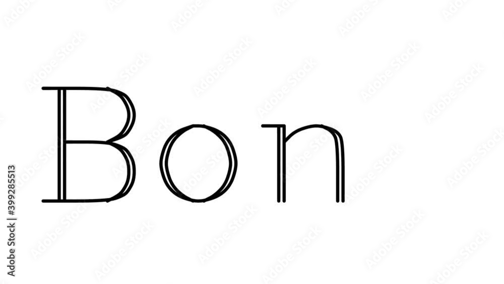 Bonn Animated Handwriting Text in Serif Fonts and Weights Bonn Animated Handwriting Text in Serif Fonts and Weights