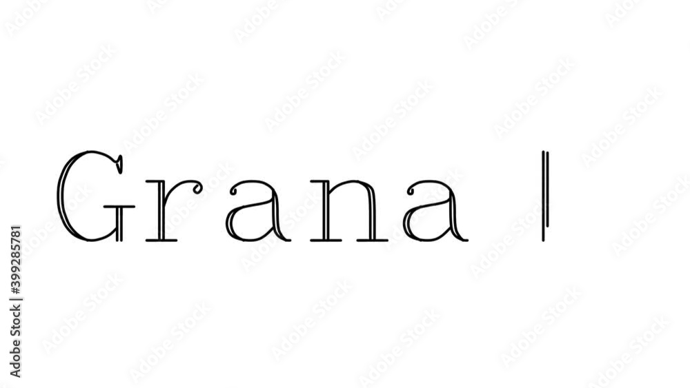 Granada Animated Handwriting Text in Serif Fonts and Weights Granada Animated Handwriting Text in Serif Fonts and Weights