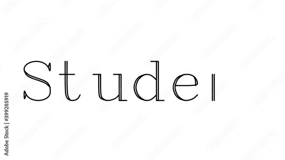 Student Animated Handwriting Text in Serif Fonts and Weights Student Animated Handwriting Text in Serif Fonts and Weights