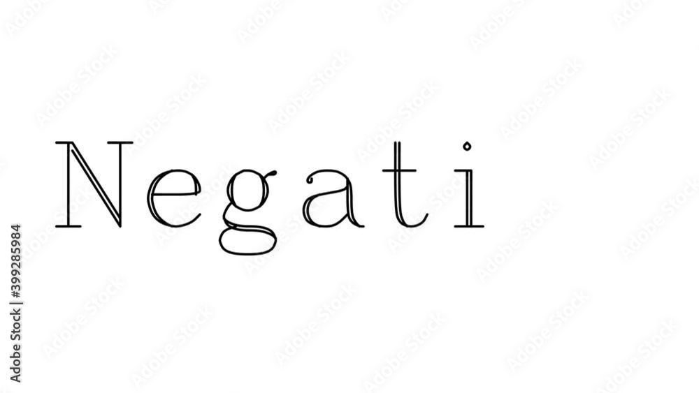Negative Animated Handwriting Text in Serif Fonts and Weights