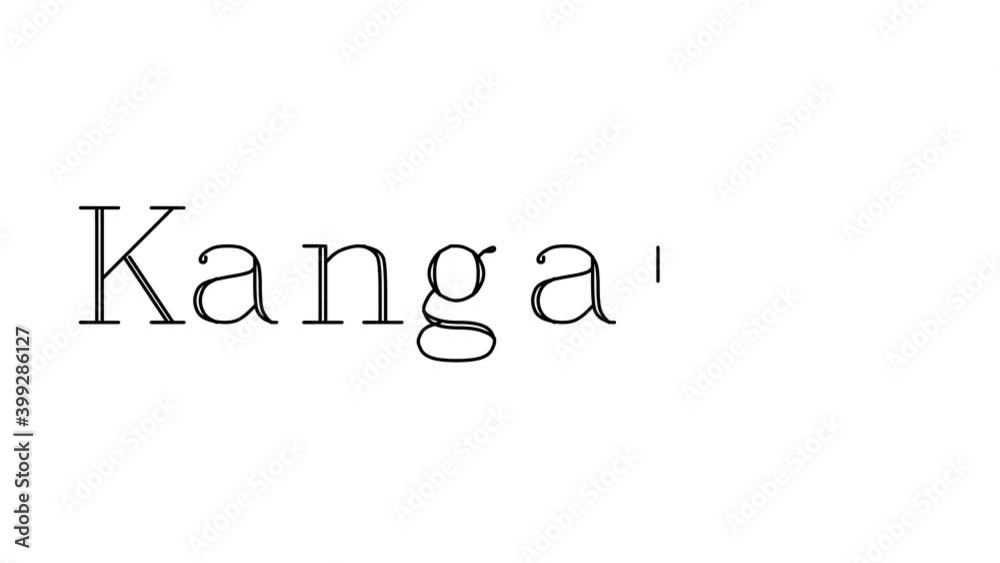 Kangaroo Animated Handwriting Text in Serif Fonts and Weights Kangaroo Animated Handwriting Text in Serif Fonts and Weights