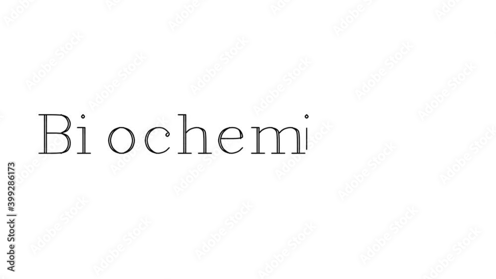 Biochemistry Animated Handwriting Text in Serif Fonts and Weights Biochemistry Animated Handwriting Text in Serif Fonts and Weights