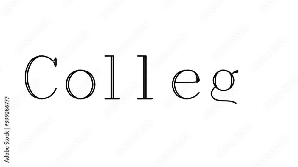 College Animated Handwriting Text in Serif Fonts and Weights College Animated Handwriting Text in Serif Fonts and Weights