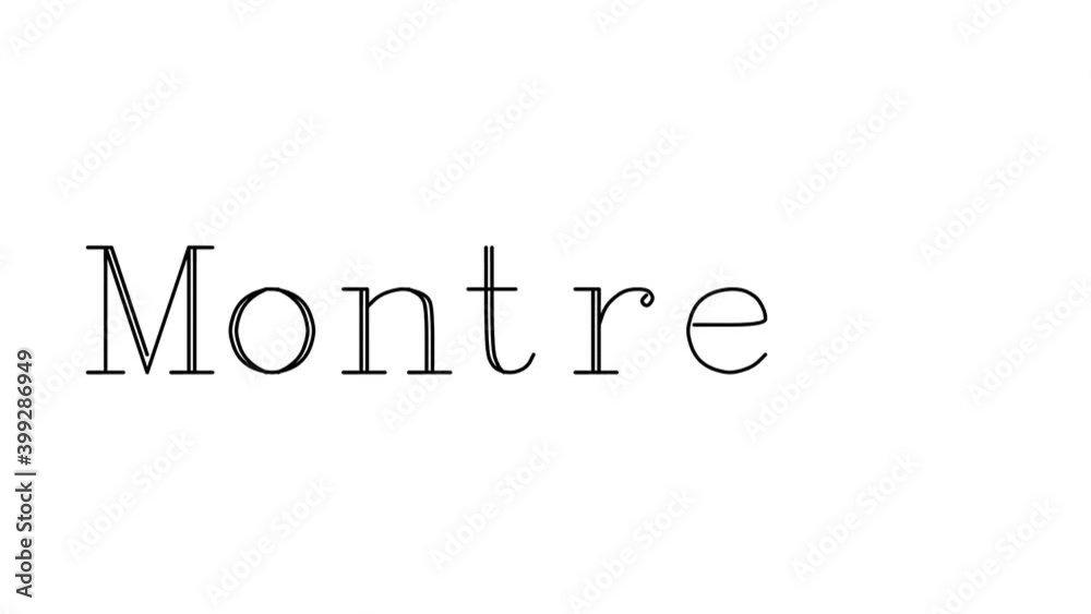 Montreux Animated Handwriting Text in Serif Fonts and Weights Montreux Animated Handwriting Text in Serif Fonts and Weights