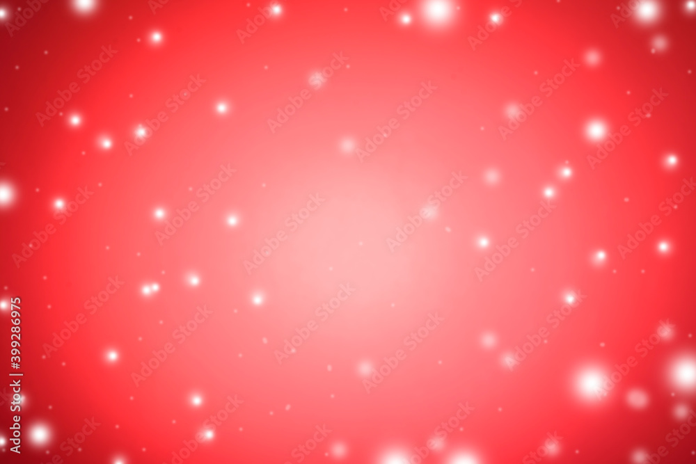 Abstract photo, red background with bokeh lights celebrate the festival of love Christmas and New Year