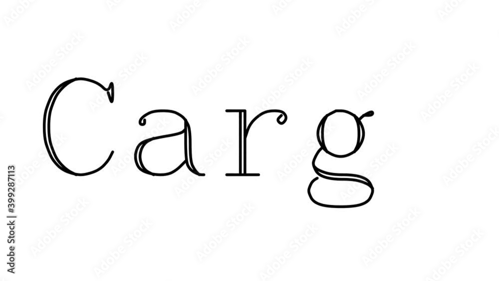 Cargo Animated Handwriting Text in Serif Fonts and Weights Cargo Animated Handwriting Text in Serif Fonts and Weights